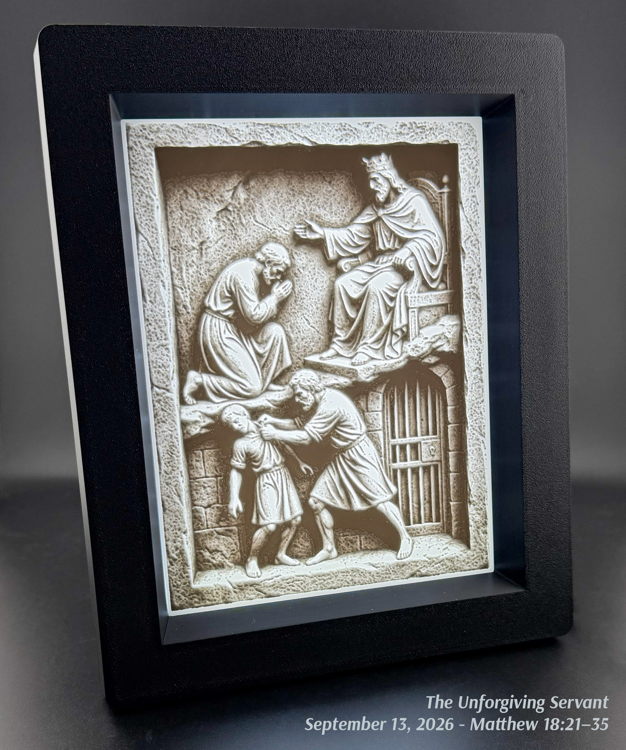 Matthew 18:21-35 - The Unforgiving Servant - September 2026 – 3D Nativity
