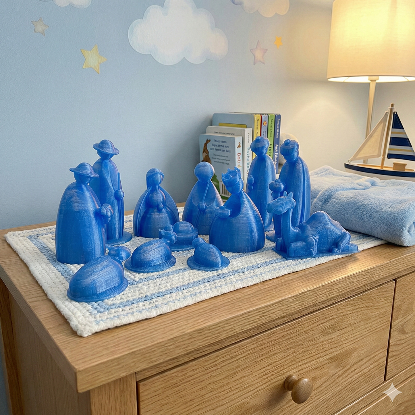 Baby's First Nativity - 3D Printed Nativity Set