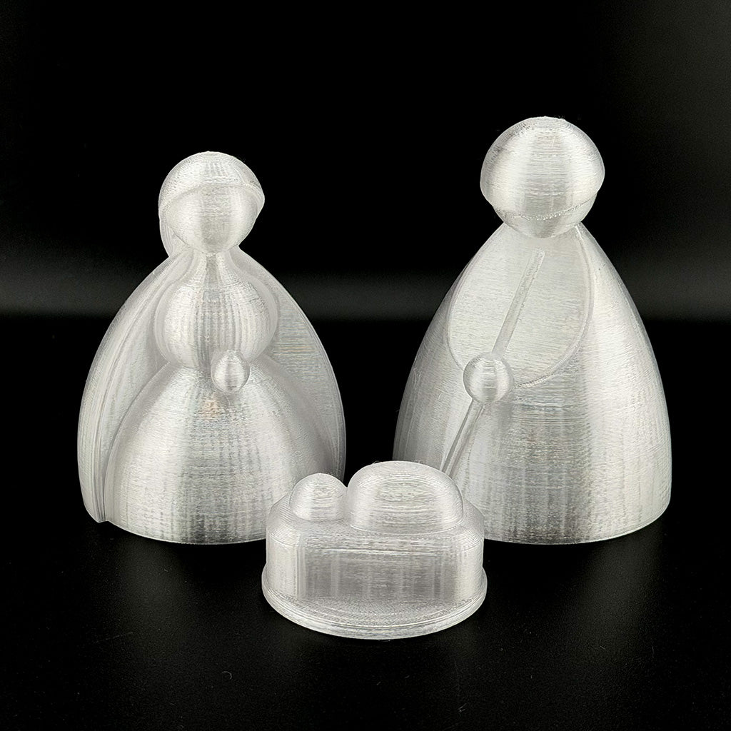 Mini Modern 3D Printed Nativity Set