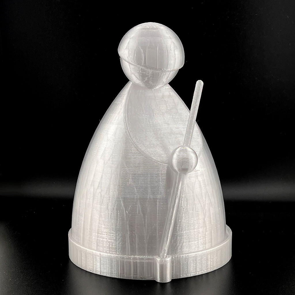 Backlit Modern 3D Printed Nativity Set