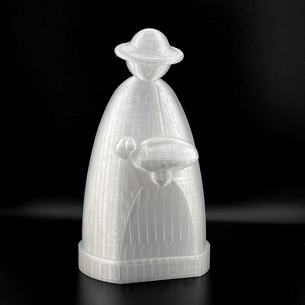 Backlit Modern 3D Printed Nativity Set
