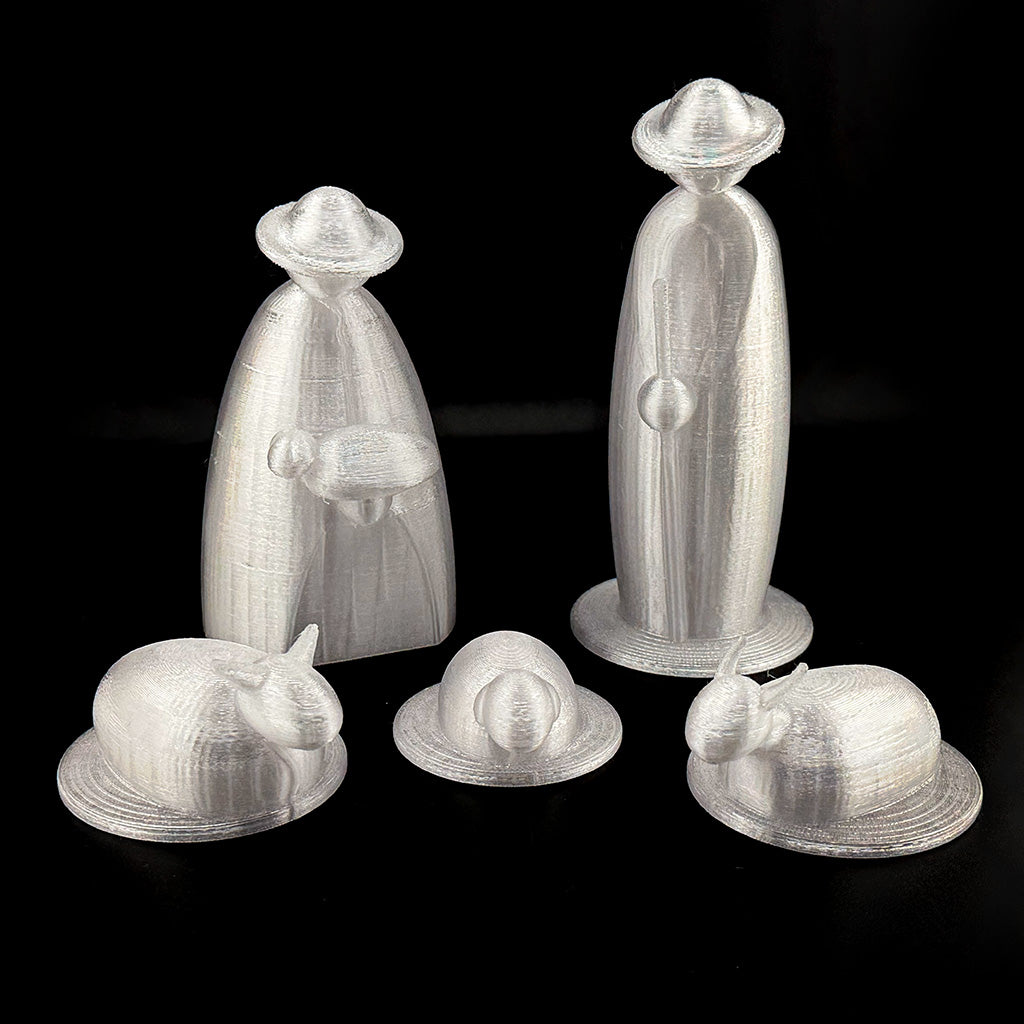 Mini Modern 3D Printed Nativity Set