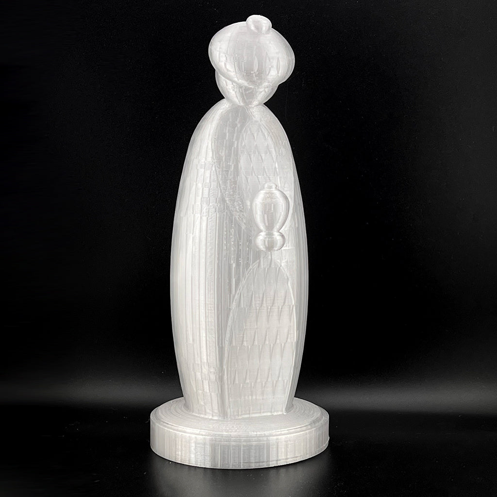 Backlit Modern 3D Printed Nativity Set