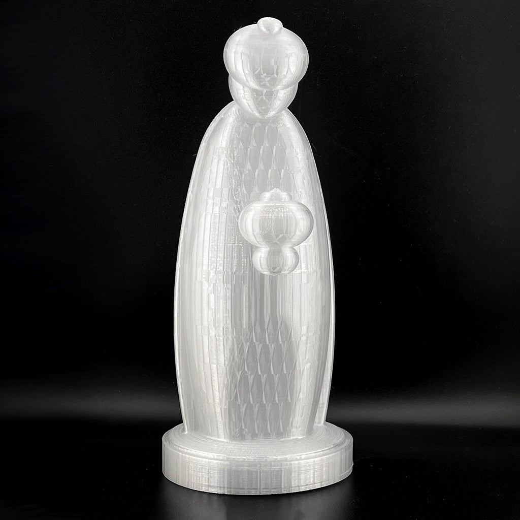 Backlit Modern 3D Printed Nativity Set