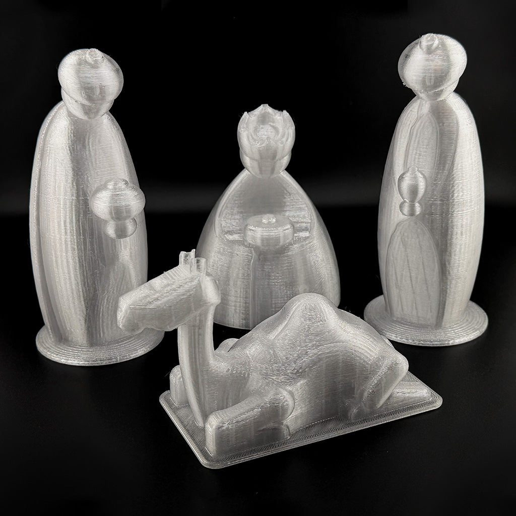 Mini Modern 3D Printed Nativity Set